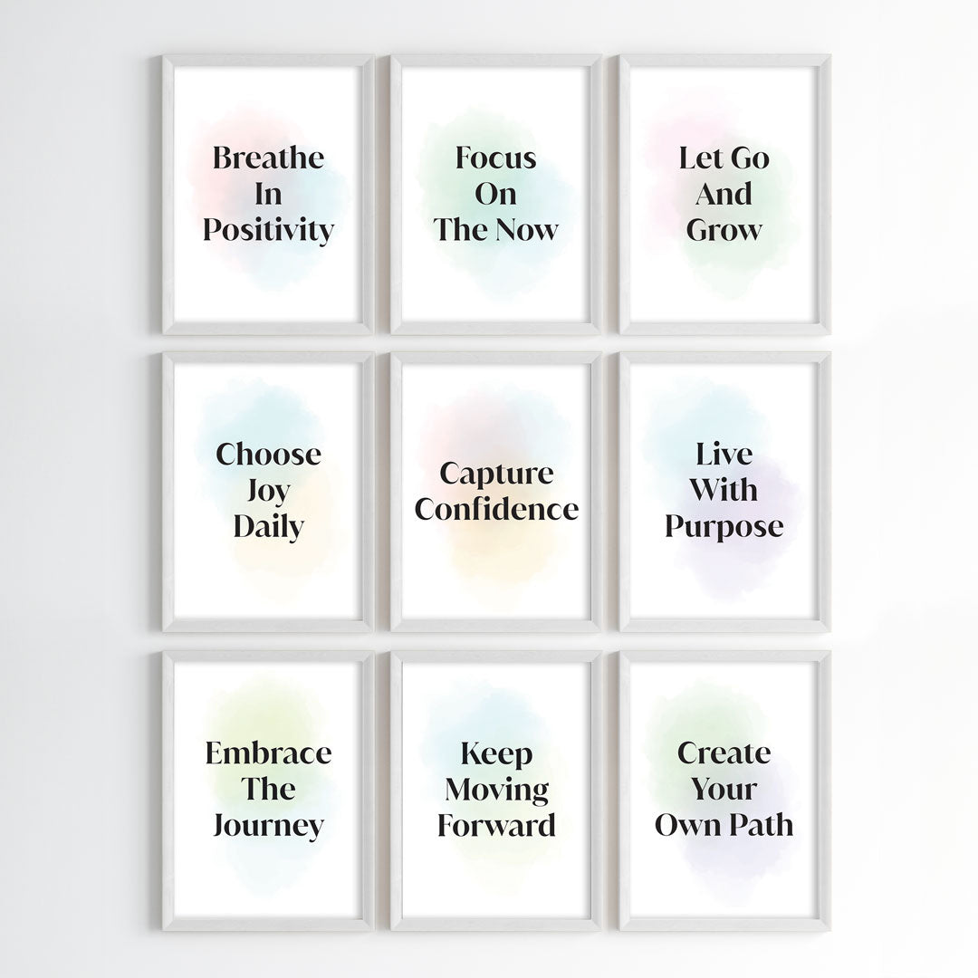Positive Vibes for Success Wall Art (Framed)