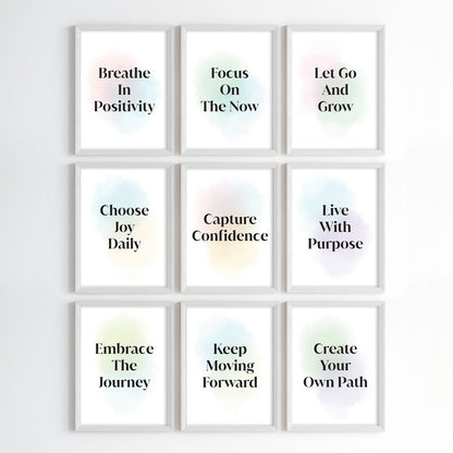Positive Vibes for Success Wall Art (Framed)