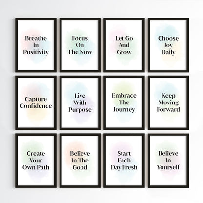 Positive Vibes for Success Wall Art (Framed)
