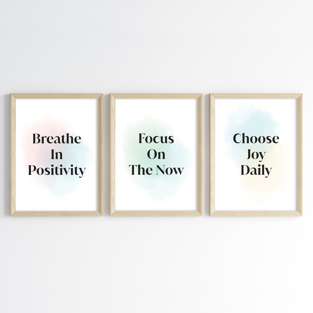 Positive Vibes for Success Wall Art (Framed)