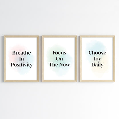 Positive Vibes for Success Wall Art (Framed)