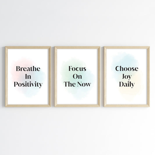 Positive Vibes for Success Wall Art (Framed)