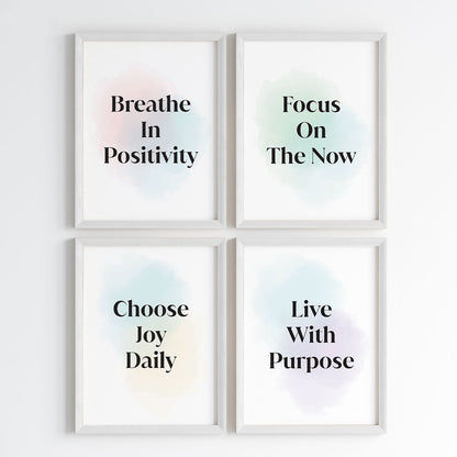 Positive Vibes for Success Wall Art (Framed)