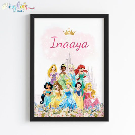 Princess Personalized Wall Art (Framed)