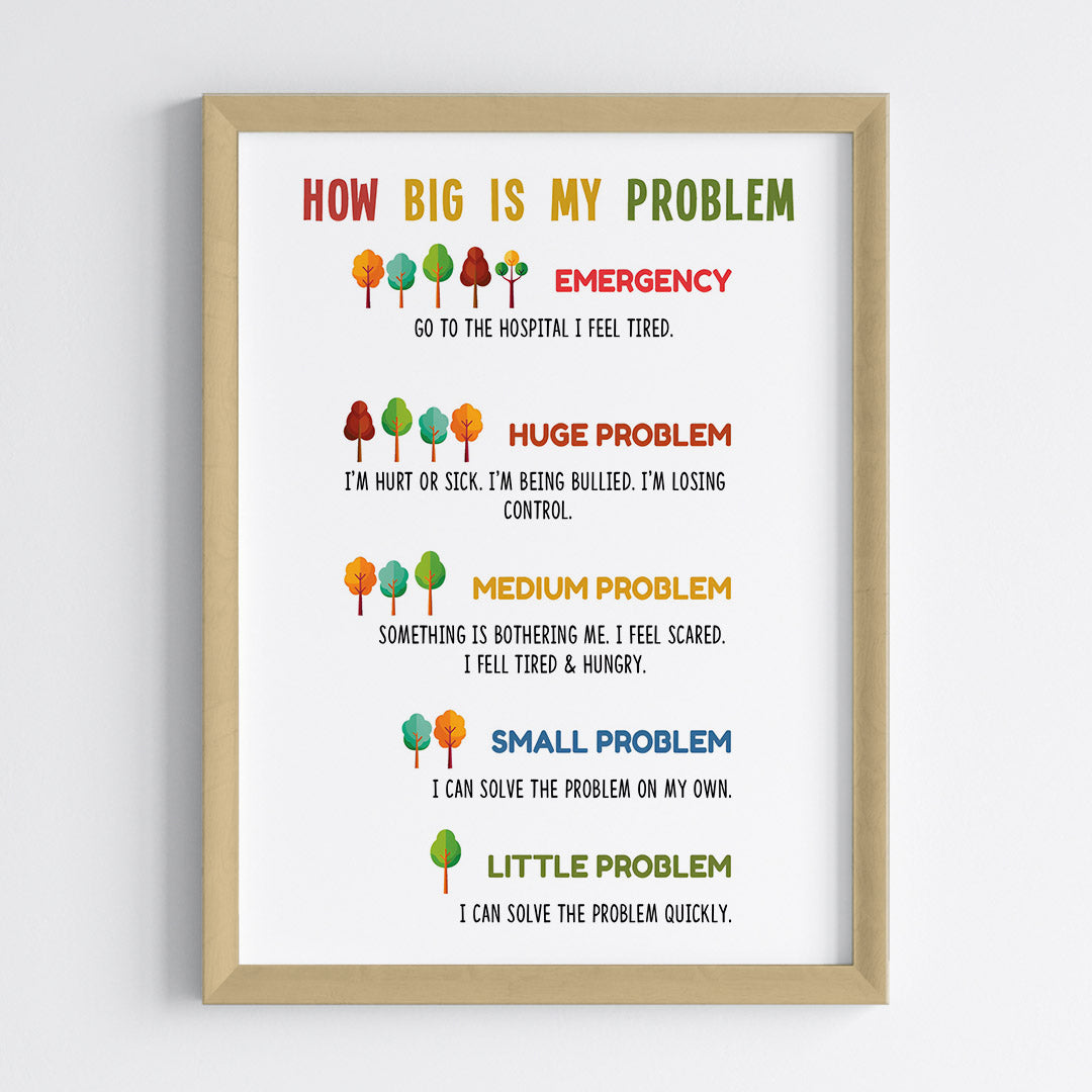 Problem Scale Educational Wall Art (Framed)