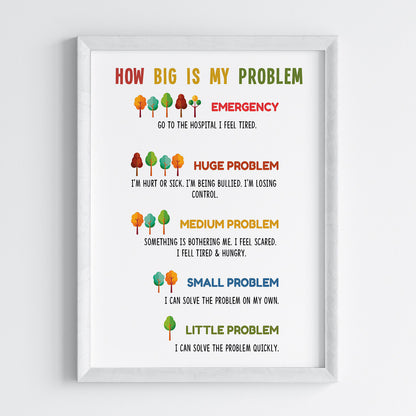 Problem Scale Educational Wall Art (Framed)