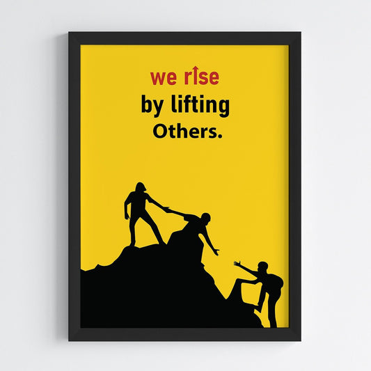 Rise Together Motivational Wall Art (Framed)