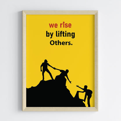 Rise Together Motivational Wall Art (Framed)
