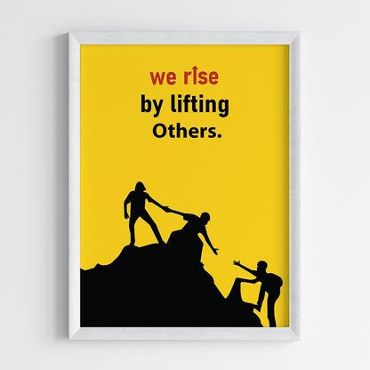 Rise Together Motivational Wall Art (Framed)