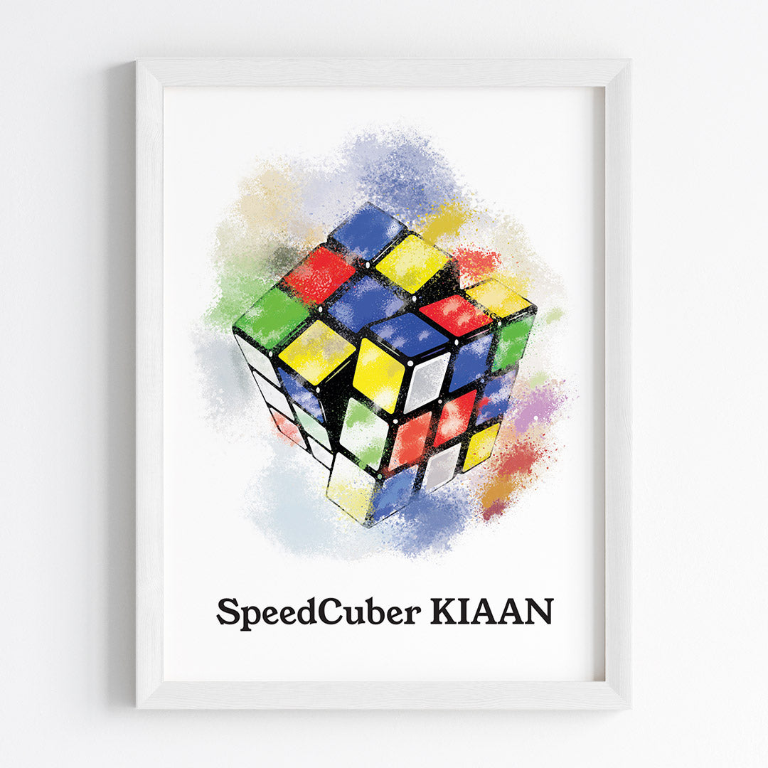 Rubik's Cube Master Personalized Wall Art (Framed)