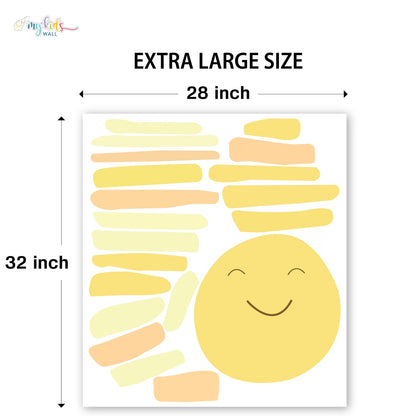 Smiling Sun Personalized Wall Stickers
