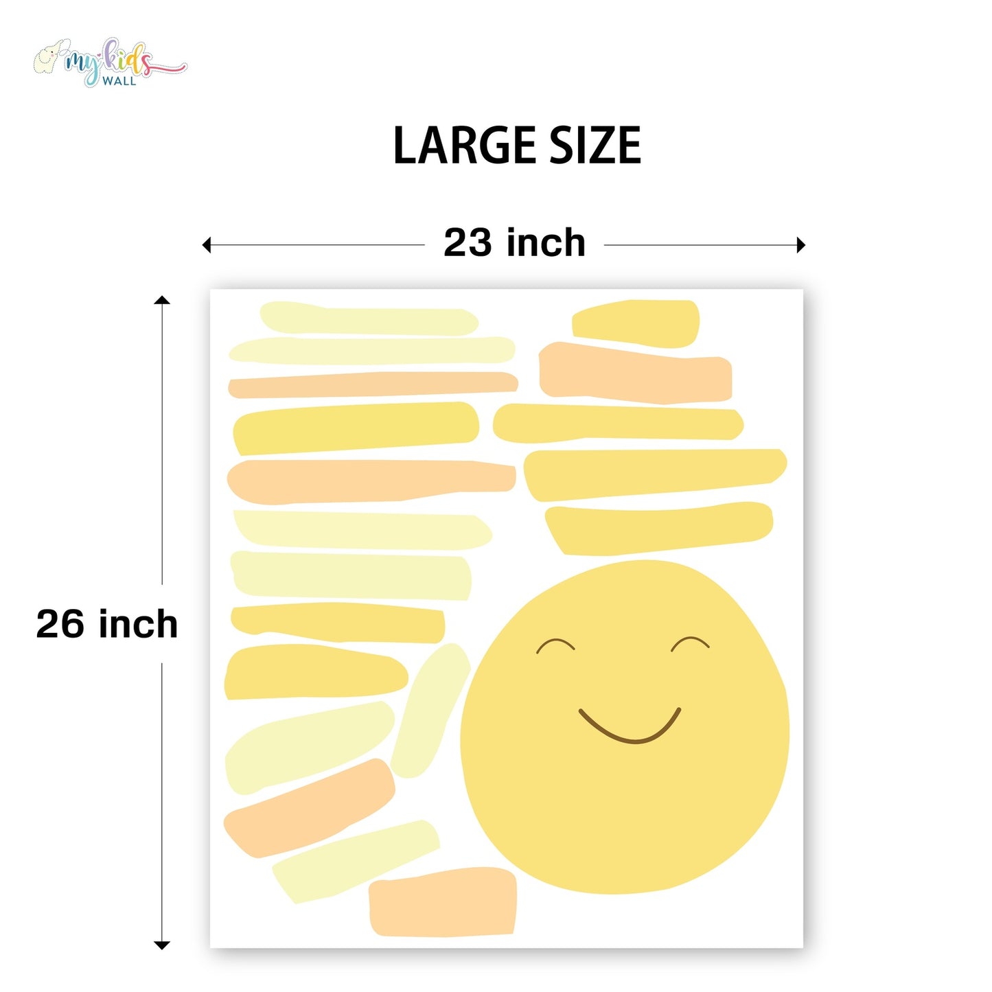 Smiling Sun Personalized Wall Stickers