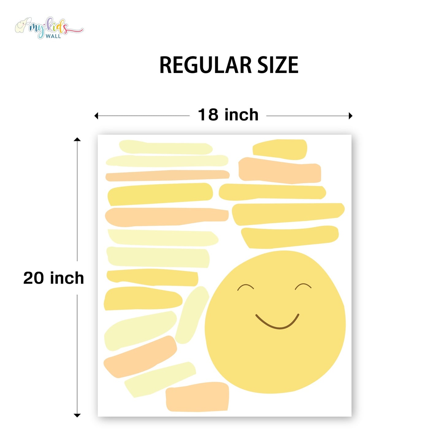 Smiling Sun Personalized Wall Stickers