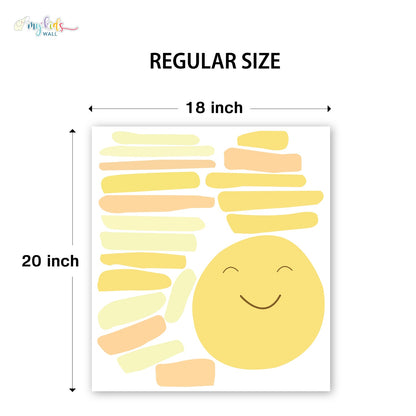 Smiling Sun Personalized Wall Stickers