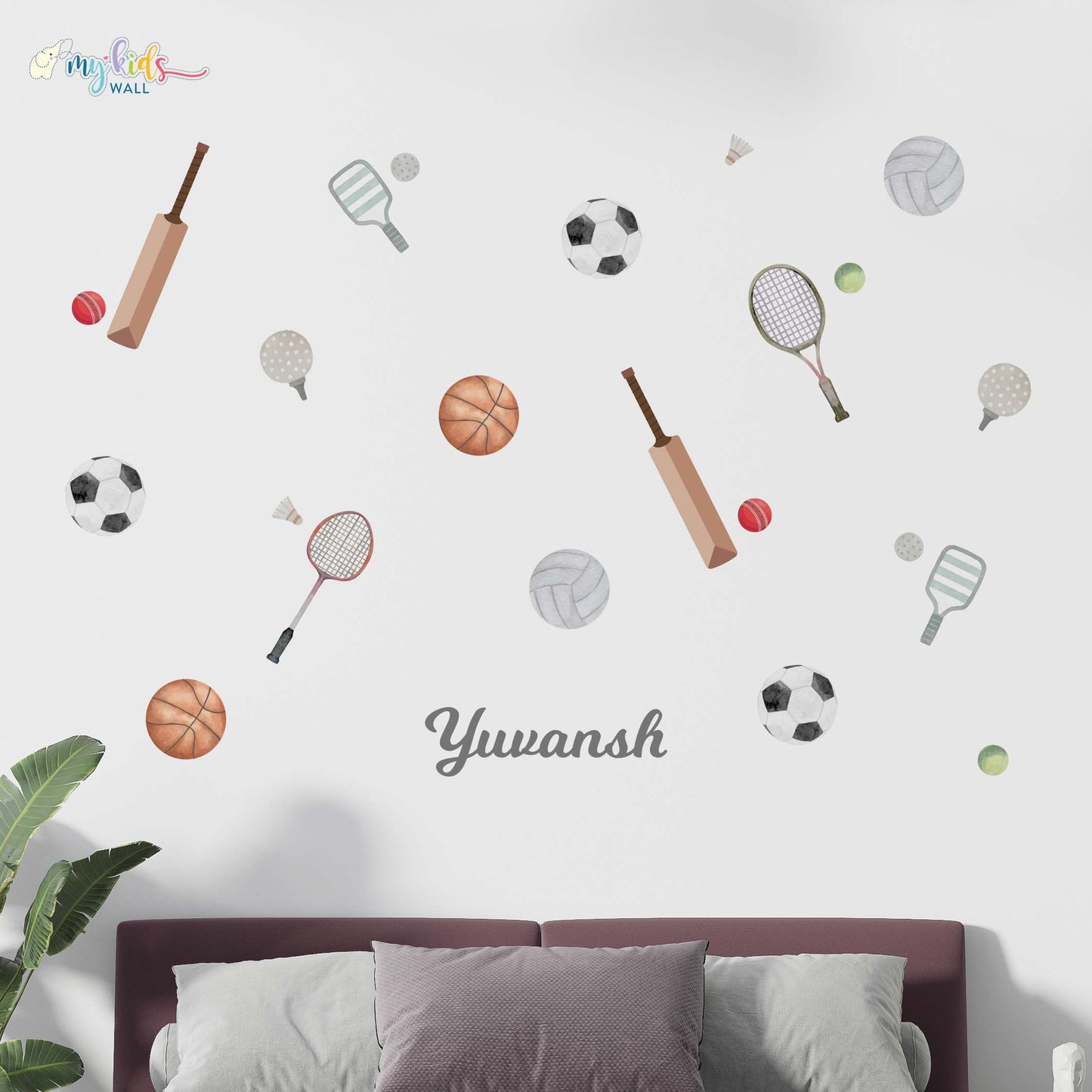 Sports Champion's Room Personalized Wall Stickers