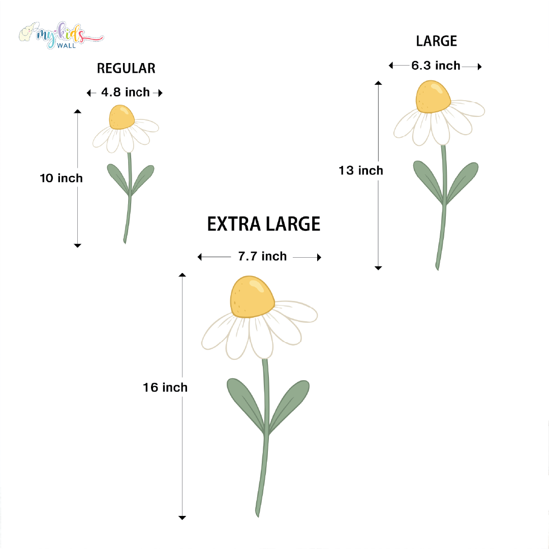 Spring Bloom Floral & Bee Personalized Wall Stickers