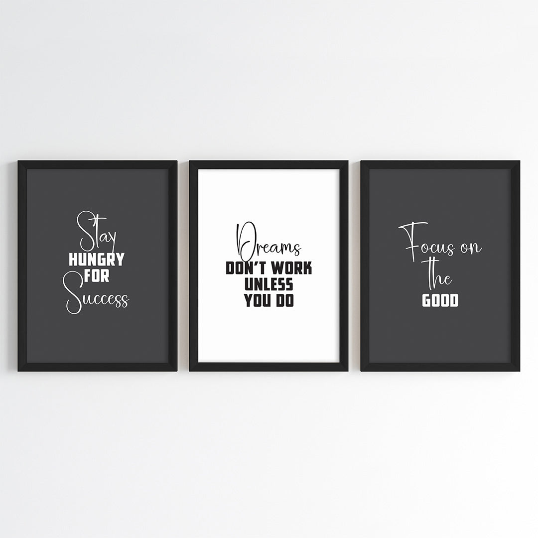 Success Mindset Wall Art (Framed)