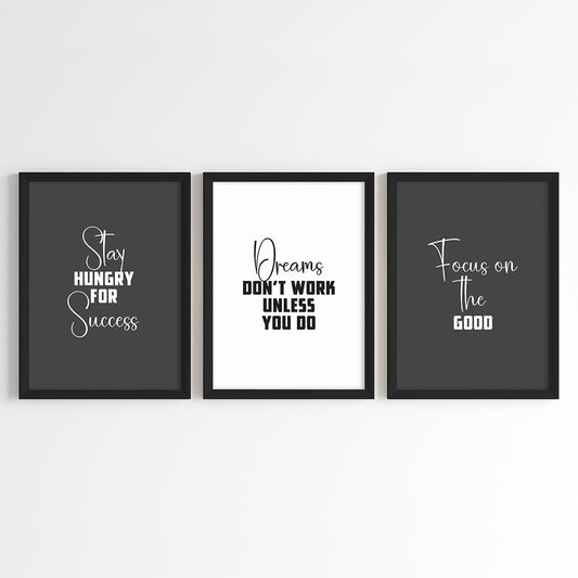 Success Mindset Wall Art (Framed)