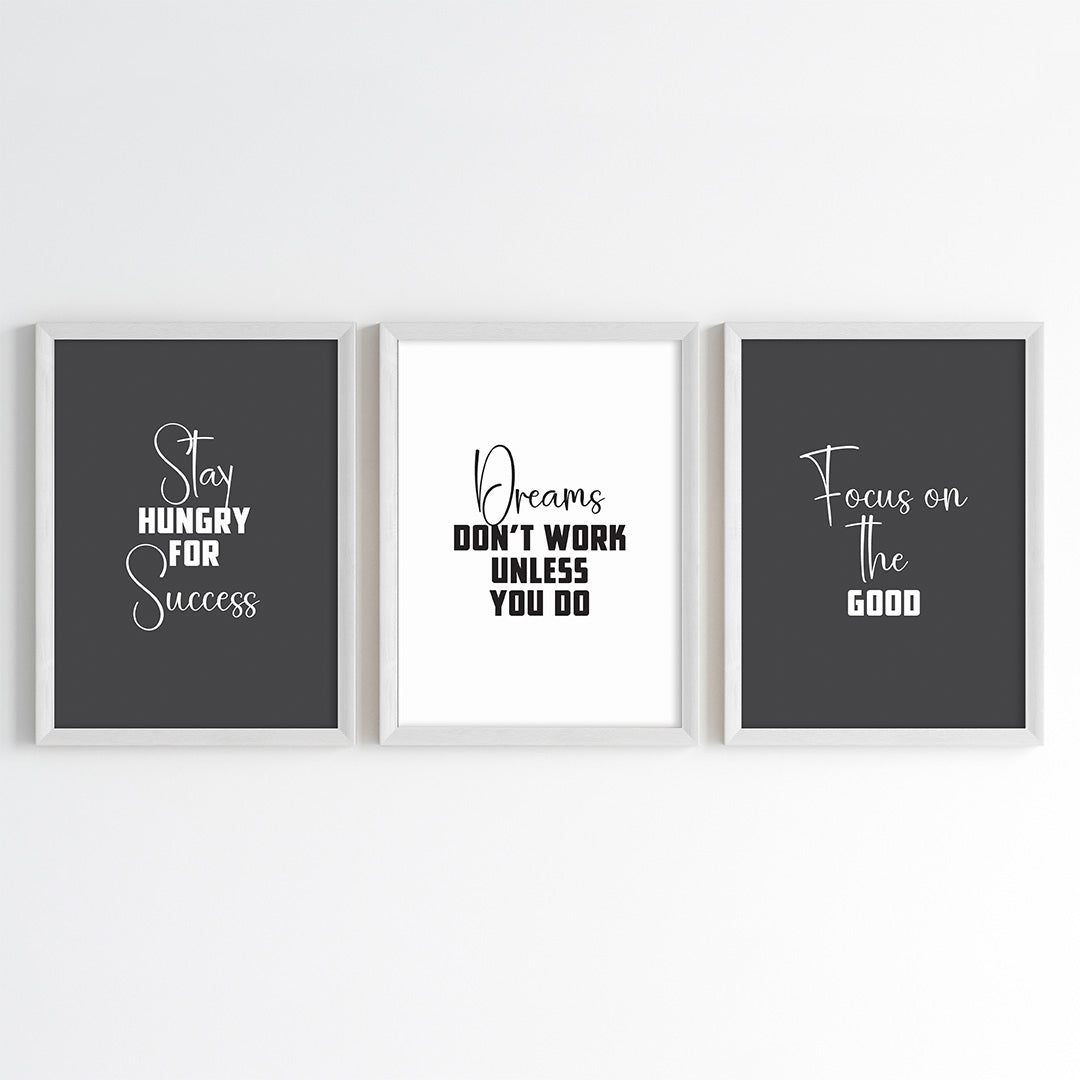 Success Mindset Wall Art (Framed)