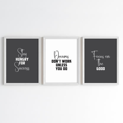 Success Mindset Wall Art (Framed)