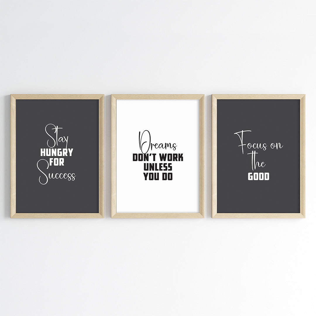 Success Mindset Wall Art (Framed)