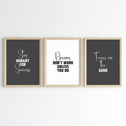 Success Mindset Wall Art (Framed)