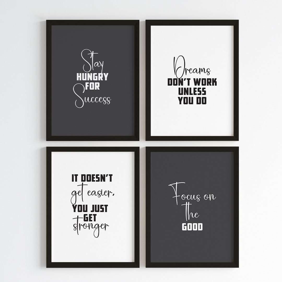Success Mindset Wall Art (Framed)