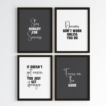 Success Mindset Wall Art (Framed)
