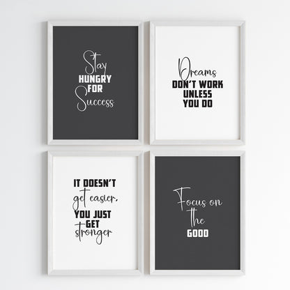 Success Mindset Wall Art (Framed)