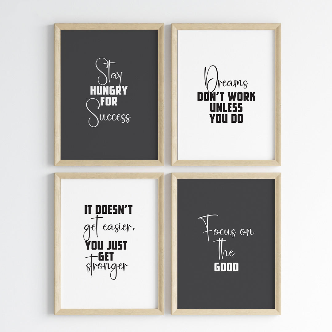 Success Mindset Wall Art (Framed)