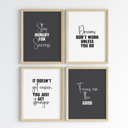 Success Mindset Wall Art (Framed)