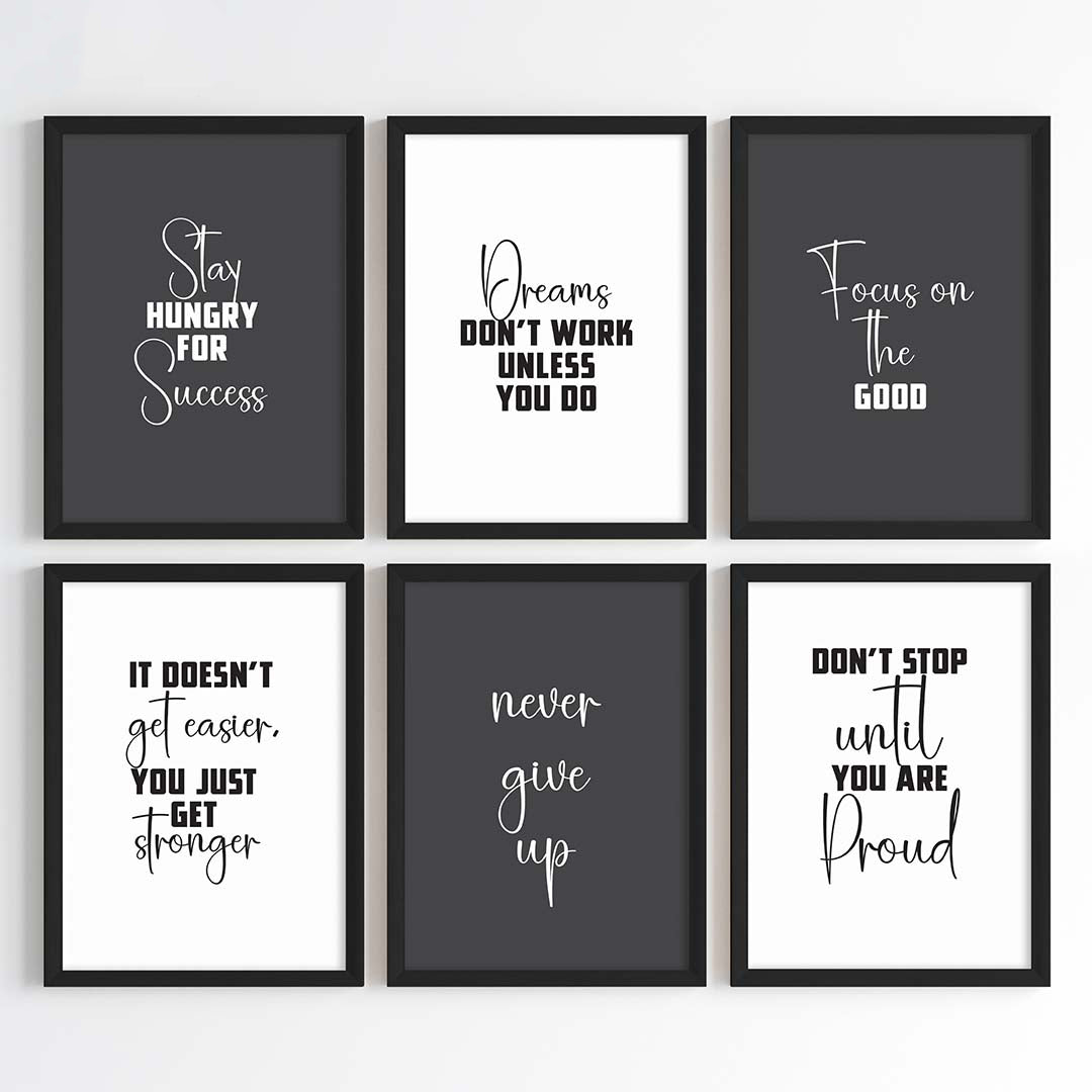 Success Mindset Wall Art (Framed)