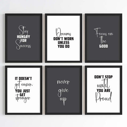Success Mindset Wall Art (Framed)