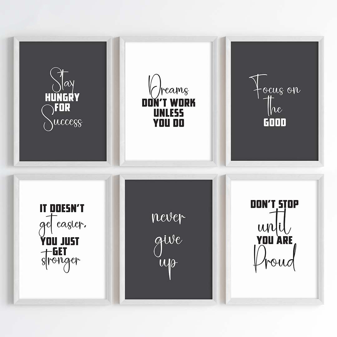 Success Mindset Wall Art (Framed)