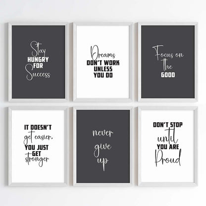 Success Mindset Wall Art (Framed)