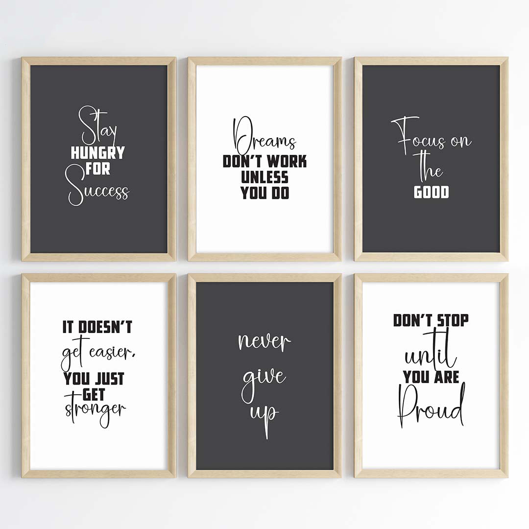 Success Mindset Wall Art (Framed)