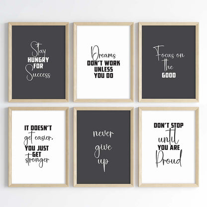 Success Mindset Wall Art (Framed)