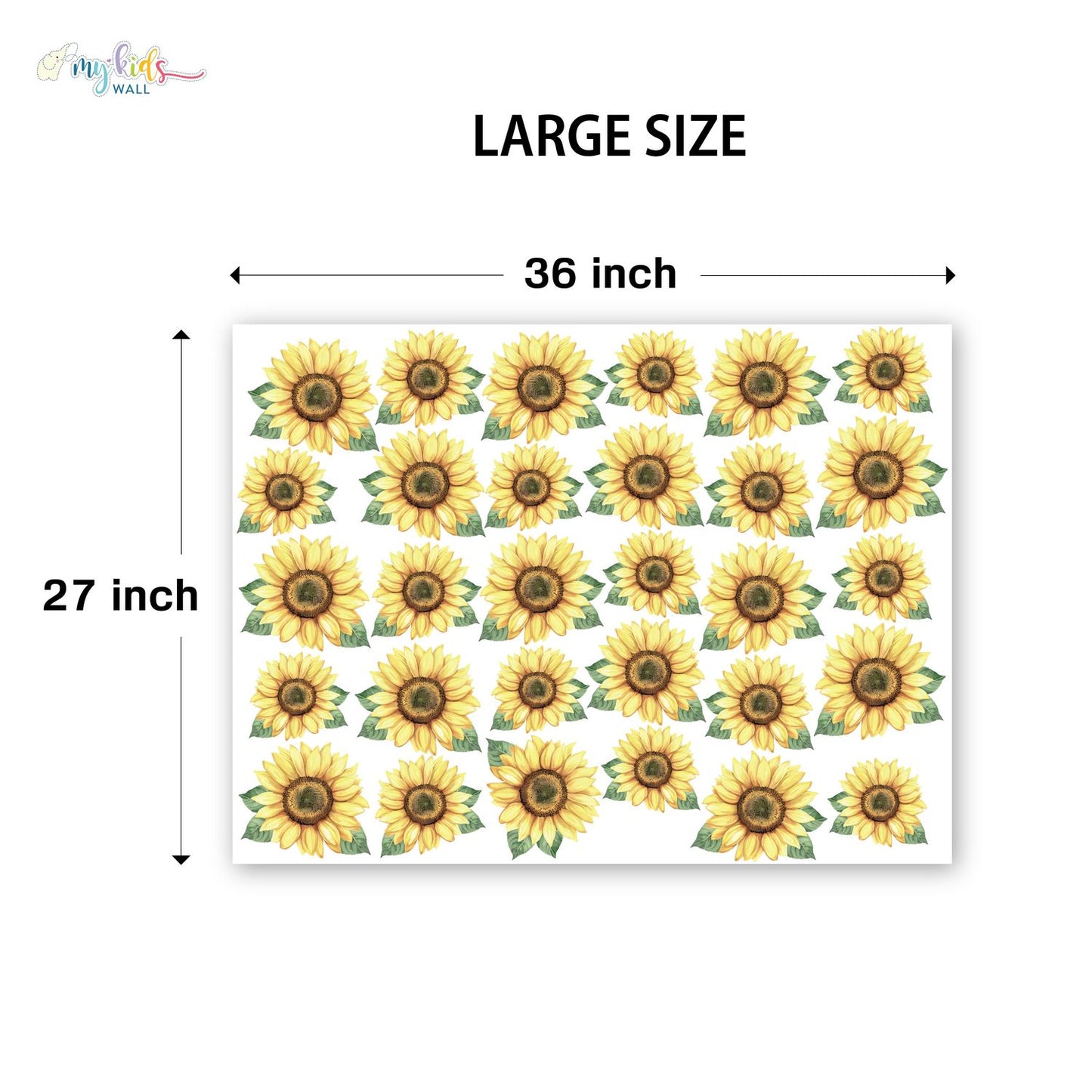Sunshine Sunflower Blossom Personalized Wall Stickers