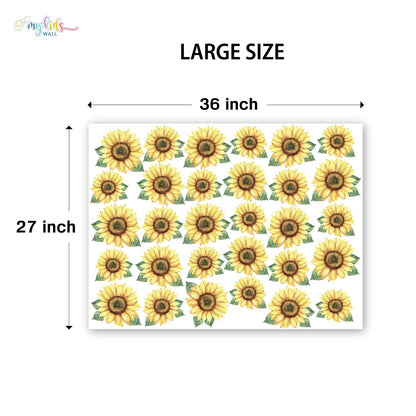 Sunshine Sunflower Blossom Personalized Wall Stickers