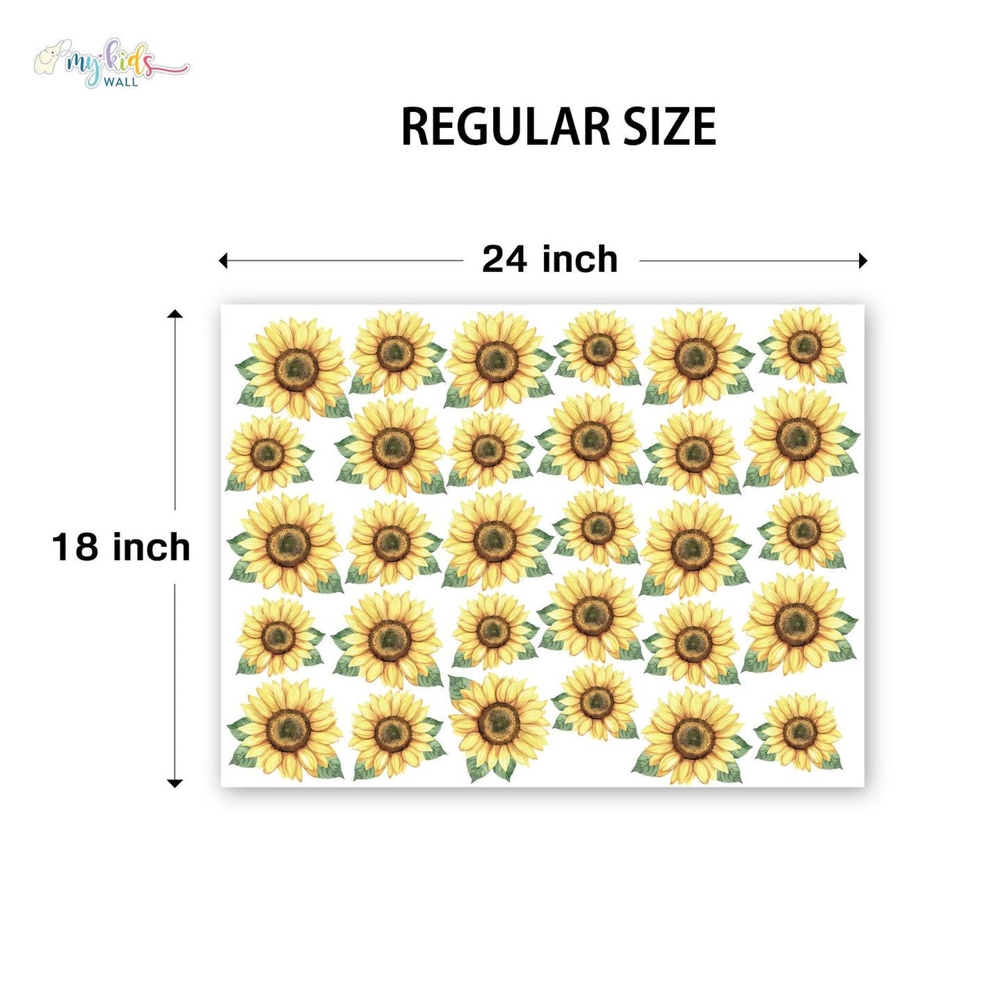 Sunshine Sunflower Blossom Personalized Wall Stickers
