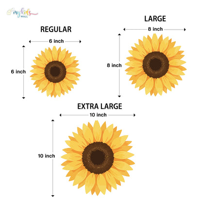 Sunshine Sunflowers Personalized Wall Stickers