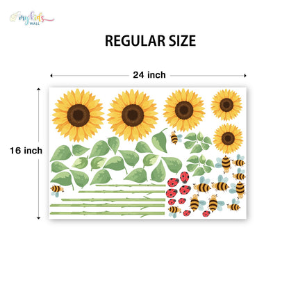 Sunshine Sunflowers Personalized Wall Stickers