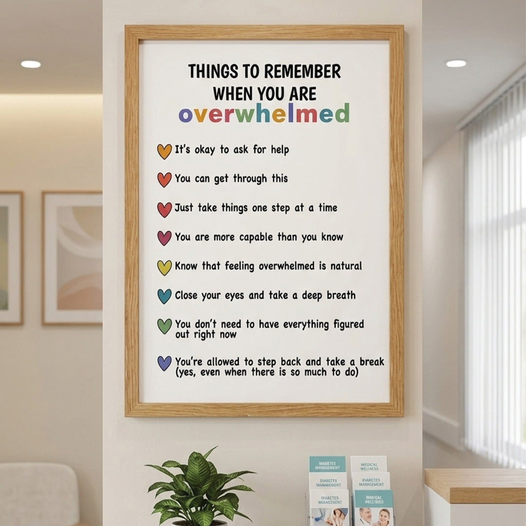 Things to Remember for a Calm Mind Wall Art (Framed)