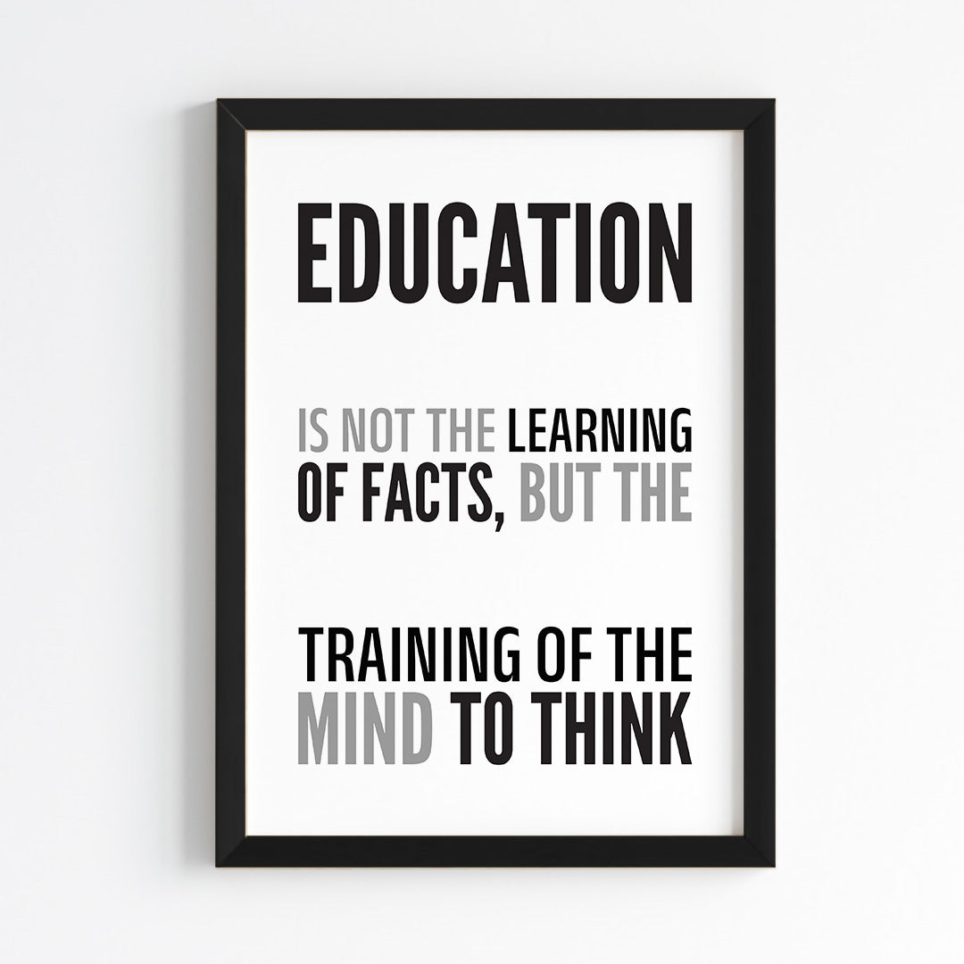 Train the Mind Wall Art (Framed)