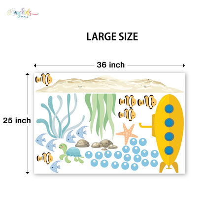 Underwater Submarine Adventure Personalized Wall Stickers