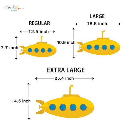 Underwater Submarine Adventure Personalized Wall Stickers