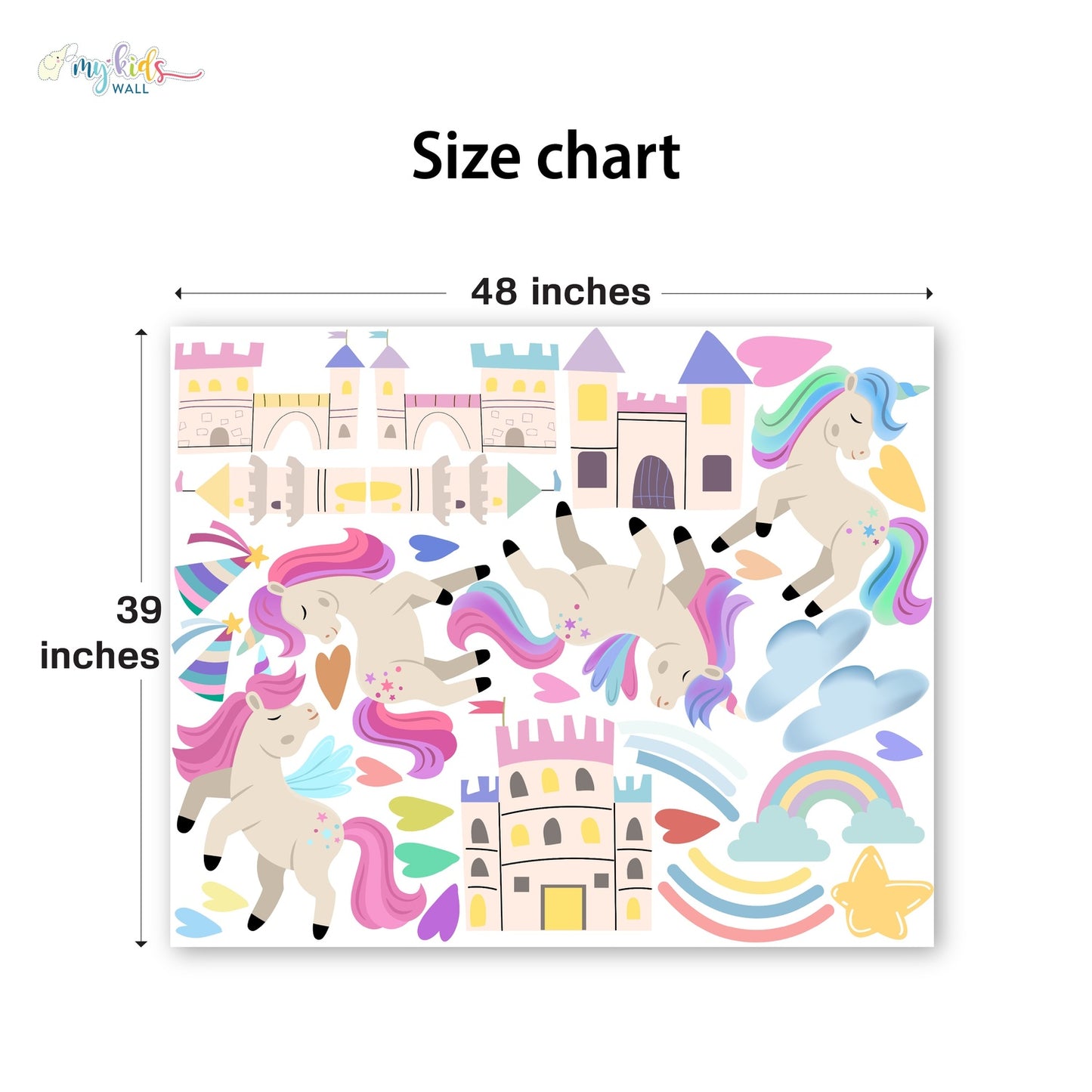 Unicorn Kingdom Personalized Wall Stickers