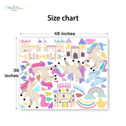 Unicorn Kingdom Personalized Wall Stickers