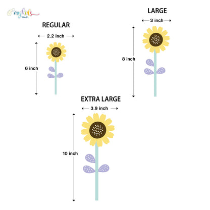 Whimsical Flowers Personalized Wall Stickers