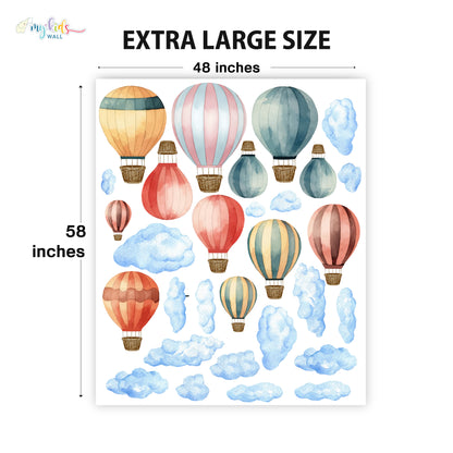 Hot Air Balloons Adventure Personalized Wall Stickers